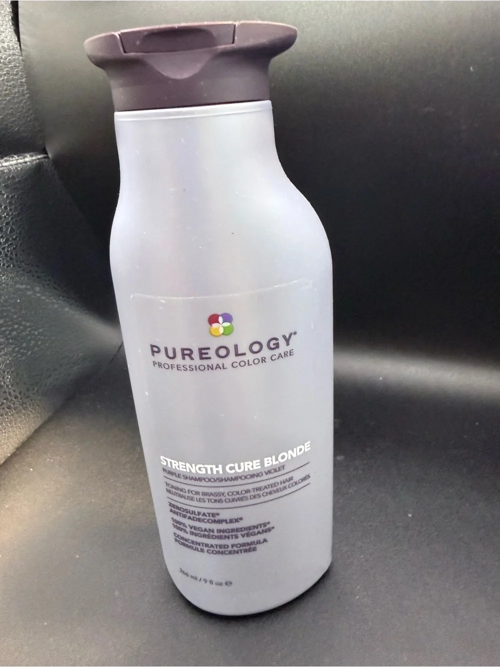 Pureology Strength Cure Blonde Shampoo in Light Purple Bottle